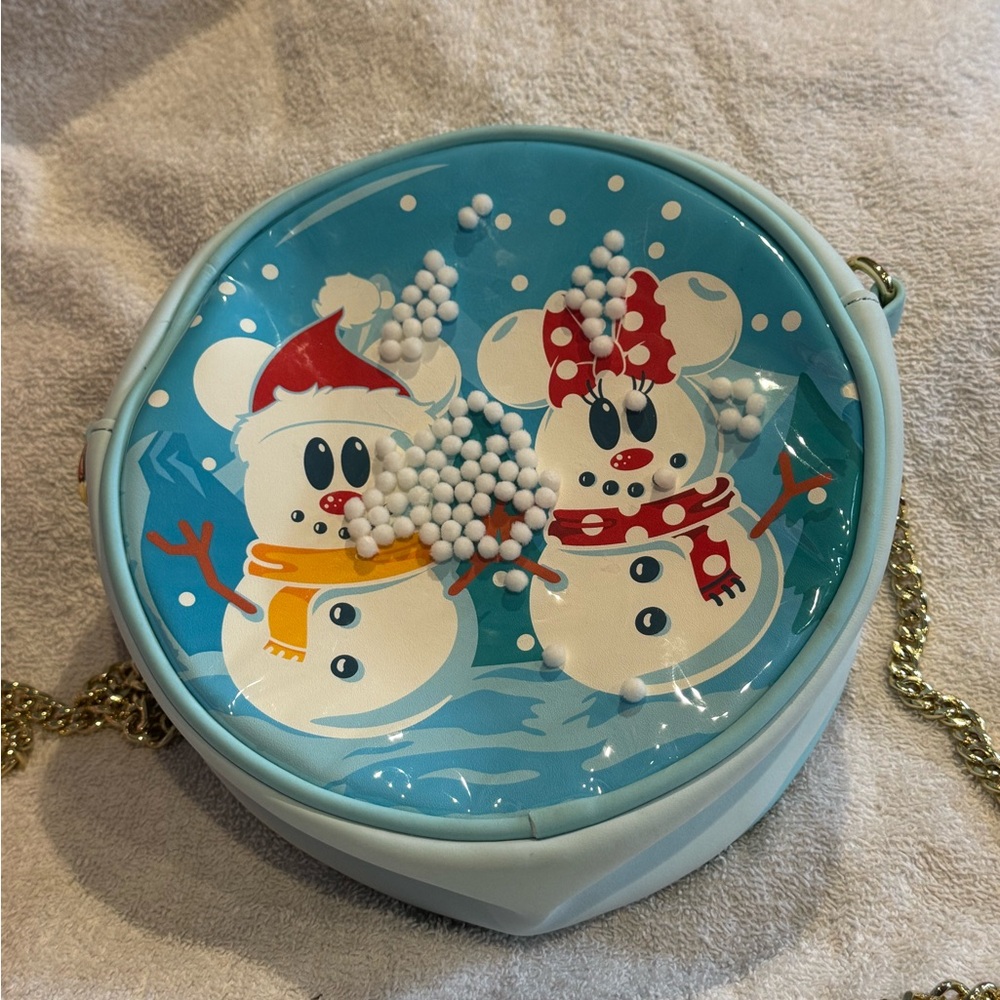 Loungefly Disney is Snowman Themed Round Crossbody Bag